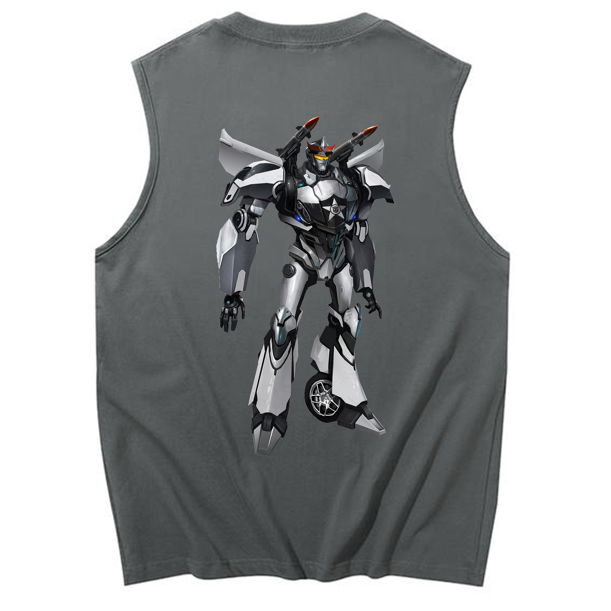 （画像用） Transformers トランスフォーマー コットン100％タンクトップ（背面プリント）